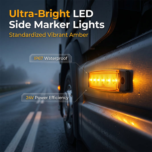 🚛 50% DE RÉDUCTION 💡 Feux de gabarit latéraux LED pour camions – Lot de 10, étanches & longue durée – Améliorent la visibilité et la sécurité – installation facile sur remorques, caravanes ou utilitaires 🔧✨