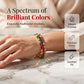 💎 50% DE RÉDUCTION 🌸 Bracelet tennis multicolore élégant pour femme – Strass & finition dorée – Lumineux, raffiné & polyvalent – parfait pour le quotidien ou les occasions spéciales ✨💖🌿