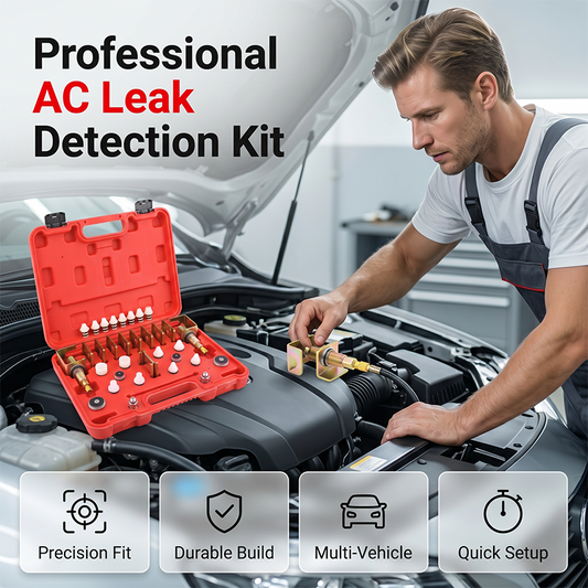 🔧 50% DE RÉDUCTION 🚗 Kit de détection de fuites de climatisation automobile – Complet & universel – Permet d’identifier rapidement les fuites de réfrigérant – idéal pour les professionnels ou les bricoleurs avertis ❄️🔍✨