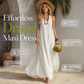 👗 50% DE RÉDUCTION 🌸 Robe maxi élégante à épaules drapées – Tissu fluide & coupe raffinée – Parfaite pour les soirées, les mariages ou un look chic au quotidien – confortable et intemporelle ✨💃🌿