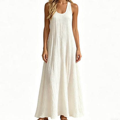 👗 50% DE RÉDUCTION 🌸 Robe maxi élégante à épaules drapées – Tissu fluide & coupe raffinée – Parfaite pour les soirées, les mariages ou un look chic au quotidien – confortable et intemporelle ✨💃🌿