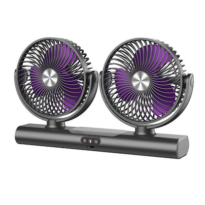 🌀 50% DE RÉDUCTION 🌬️ Ventilateur de plafond oscillant à double tête – 3 vitesses & télécommande – Double flux d’air, idéal pour les grandes pièces – silencieux et moderne 💡✨🏠