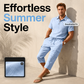 👔 50% DE RÉDUCTION ☀️ Ensemble lin homme été – Chemise ample & short cargo – Respirant & élégant – parfait pour l’été 🌊✨🩳