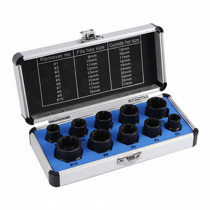 🔧 50% DE RÉDUCTION! 🛠️ Kit d'extracteurs de vis – Chrome-vanadium & spirales inversées ✨