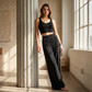 👖 50% DE RÉDUCTION 🌸 Pantalon large décontracté pour femme – Tissu fluide, taille élastique – Parfait pour l’été, le quotidien ou les voyages – léger, confortable et chic ✨🌿☀️