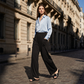 👖 50% DE RÉDUCTION 🌸 Pantalon large décontracté pour femme – Tissu fluide, taille élastique – Parfait pour l’été, le quotidien ou les voyages – léger, confortable et chic ✨🌿☀️