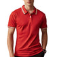 👕 50% DE RÉDUCTION ⚡ T-shirt homme manches courtes à séchage rapide – Col contrastant & coupe moderne – Léger, respirant – idéal pour le sport, les loisirs ou les journées chaudes ✨☀️💪