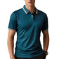 👕 50% DE RÉDUCTION ⚡ T-shirt homme manches courtes à séchage rapide – Col contrastant & coupe moderne – Léger, respirant – idéal pour le sport, les loisirs ou les journées chaudes ✨☀️💪