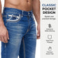 👖 50% DE RÉDUCTION ⏰ Jean homme double couture haute extensibilité – Coupe moderne & confort – Stretch, résistant – idéal pour le quotidien ou les déplacements – look intemporel et ajusté ✨🔥🛒