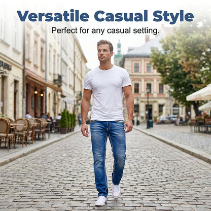 👖 50% DE RÉDUCTION ⏰ Jean homme double couture haute extensibilité – Coupe moderne & confort – Stretch, résistant – idéal pour le quotidien ou les déplacements – look intemporel et ajusté ✨🔥🛒