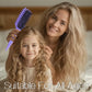 💇‍♀️ 50% DE RÉDUCTION 🌀 Brosse démêlante ventilée pour cheveux bouclés – Souple, antistatique & douce pour le cuir chevelu – Idéale pour les boucles ou les cheveux mouillés – réduit la casse et les frisottis ✨🌸🌿