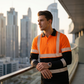 👔 50% DE RÉDUCTION ⏰ Chemise haute visibilité manches longues – Bande réfléchissante & respirante – Idéale pour le chantier, la route ou les travaux extérieurs – sécurité accrue et confort toute la journée 🦺🌙✨