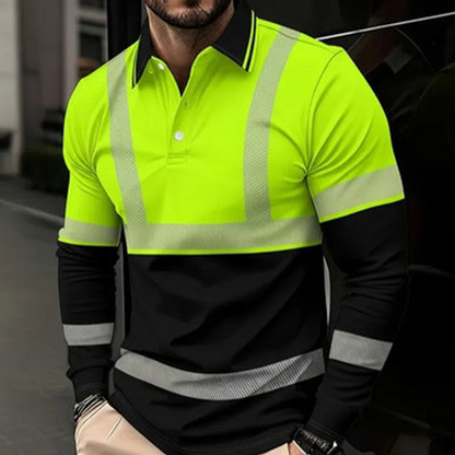 👔 50% DE RÉDUCTION ⏰ Chemise haute visibilité manches longues – Bande réfléchissante & respirante – Idéale pour le chantier, la route ou les travaux extérieurs – sécurité accrue et confort toute la journée 🦺🌙✨