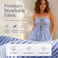 👗 50% DE RÉDUCTION 🌊 Combinaison rayée bandeau – Tissu léger, coupe fluide & estivale – Parfaite pour la plage, les vacances ou les journées chaudes – look marin et décontracté ☀️✨🌸