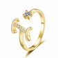 💍 50% DE RÉDUCTION ⏳ Bague initiale scintillante ajustable – Élégante & personnalisable – Parfaite pour un cadeau ou une touche chic au quotidien – brillante et confortable ✨💖🌿