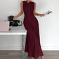 👗 60% DE RÉDUCTION 🌸 Robe maxi sans manches plissée – Coupe A-line & fluide – Parfaite pour l’été, les vacances ou un look élégant – légère, confortable et intemporelle ✨☀️🌿