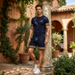 👕 50% DE RÉDUCTION ☀️ Ensemble 2 pièces T-shirt & short – Coupe décontractée & respirante – Idéal pour l’été, le sport ou les vacances – style naturel et confortable 🩳🌿✨
