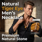 🦁 50% DE RÉDUCTION 🔥 Collier perles œil de tigre naturel – Pierre d’énergie & guérison – Idéal pour le quotidien ou en cadeau – élégant, masculin et spirituel ✨🧿💛