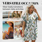 👗 50% DE RÉDUCTION 🌸 Robe décontractée à manches courtes – Imprimés polyvalents & coupe légère – Parfaite pour l’été, le quotidien ou les voyages – look frais et facile à porter ☀️✨🌿