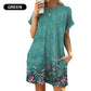 👗 50% DE RÉDUCTION 🌸 Robe décontractée à manches courtes – Imprimés polyvalents & coupe légère – Parfaite pour l’été, le quotidien ou les voyages – look frais et facile à porter ☀️✨🌿