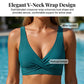 👙 50% DE RÉDUCTION ⏰ Bikini taille haute à plis sculptant – Col V élégant & gainant – Séchage rapide, parfait pour la plage ou la piscine – maintien et style ☀️🌊✨
