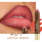 💄 50% DE RÉDUCTION! ✨ Crayon à Lèvres Mat Longue Tenue – 3,5g, 2-en-1 contour & rouge à lèvres – Hydratant, 6 couleurs pour un look parfait 🌸