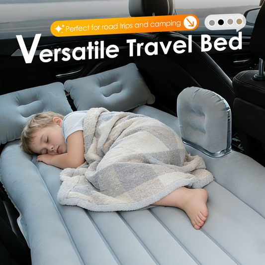 🛏️ 50% DE RÉDUCTION 🚗 Matelas gonflable de voiture – Compact, confortable & rapide à gonfler – Idéal pour les voyages, le camping ou les pauses sur la route – facile à ranger, universel ⛺💨✨