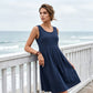 👗 50% DE RÉDUCTION ☀️ Robe plissée sans manches – Fluide, légère & facile à porter – Idéale pour l’été, les vacances ou un look chic au quotidien – coupe confortable et élégante 🌸✨🩱