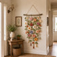 🌸 50% DE RÉDUCTION! 🧶 Décoration murale florale au crochet – Artisanal, léger & bohème – Parfait pour une touche naturelle et douce dans votre intérieur 🌿