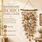 🌸 50% DE RÉDUCTION! 🧶 Décoration murale florale au crochet – Artisanal, léger & bohème – Parfait pour une touche naturelle et douce dans votre intérieur 🌿