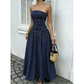 👗 50% DE RÉDUCTION! ✨ Robe à pois épaules dénudées – Taille froncée flatteuse & jupe ligne A fluide – Parfaite pour un look romantique & estival ☀️
