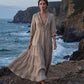 🌸 60% DE RÉDUCTION! 👗 Robe Maxi Étagée Col V Volantée – Tissu léger, coupe aérienne & polyvalente – 5 coloris, tailles S–2XL – Parfaite pour l'été, la plage & les soirées ✨