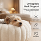 🛏️ 50% DE RÉDUCTION! 🐾 Panier rond apaisant ultra-doux – Bordure surélevée, nid douillet & confortable – Idéal pour des siestes sereines de votre compagnon ☁️