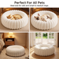 🛏️ 50% DE RÉDUCTION! 🐾 Panier rond apaisant ultra-doux – Bordure surélevée, nid douillet & confortable – Idéal pour des siestes sereines de votre compagnon ☁️