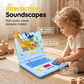 💻 50% DE RÉDUCTION! 🧸 Ordinateur Portable Jouet Interactif – Lumières, sons éducatifs & design enfantin – Parfait pour apprendre en s'amusant 🎵