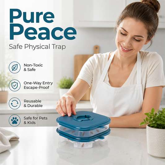 🪳 50% DE RÉDUCTION! 🏠 Piège à Cafards Réutilisable avec Station d'Appât – Efficace, sans odeur & facile à utiliser – Protection durable pour votre maison 🚫