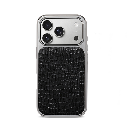 🐊 50% DE RÉDUCTION! 📱 Coque Téléphone Slim Motif Alligator – Design texturé, fine & protection anti-chocs – Style audacieux pour votre quotidien 🖤