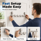 🚪 50% DE RÉDUCTION! 🧥 Barre Porte-Manteaux à Ventouses pour Porte – Fixation solide sans percer, gain de place & design épuré – Idéale pour l'entrée, la chambre ou la salle de bain 🛁