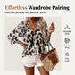 🐆 50% DE RÉDUCTION! 👔 Blouse de Bureau Chic à Imprimé Léopard – Élégante, légère & polyvalente – Parfaite pour un look professionnel & tendance 💼