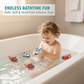 🛁 60% DE RÉDUCTION! 🧸 6 Jouets de Bain en Silicone Sans Moisissures – Doux, faciles à nettoyer & sans BPA – Parfaits pour éveiller bébé à l'heure du bain 💦