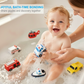 🛁 60% DE RÉDUCTION! 🧸 6 Jouets de Bain en Silicone Sans Moisissures – Doux, faciles à nettoyer & sans BPA – Parfaits pour éveiller bébé à l'heure du bain 💦