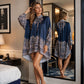 👗 50% DE RÉDUCTION! 🌸 Robe Cape Col Haut Floral Vintage – Imprimé rétro, coupe élégante & tissu léger – Parfaite pour un look romantique au quotidien ✨