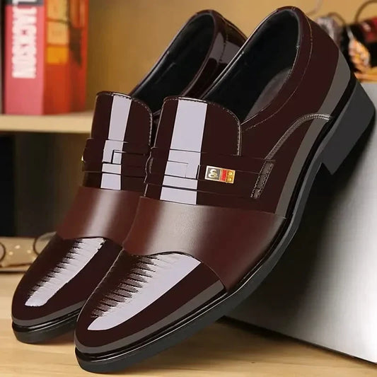 👞 50% DE RÉDUCTION! ✨ Chaussures Homme en Cuir à Bout Pointu – Confortables, antidérapantes & élégantes – Idéales pour bureau, mariage & occasions formelles 🔥
