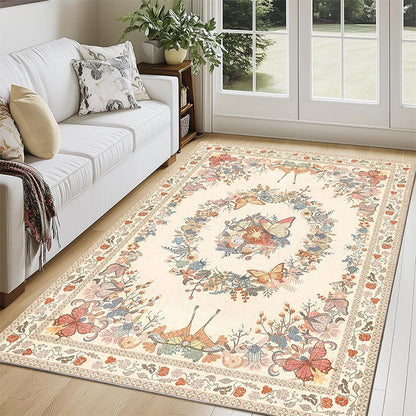 🌸 50% DE RÉDUCTION! 🌿 Tapis à motifs floraux – Design élégant, doux & facile à entretenir – Parfait pour salon, chambre ou entrée 🏠