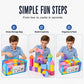 🧱 50% DE RÉDUCTION! 🏰 Jeu de Blocs de Construction en Mousse EVA Souple – Sans danger, léger & coloré – Parfait pour l'éveil et la créativité des enfants 🌈
