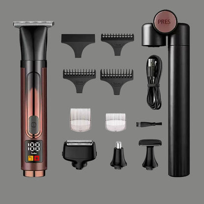 🧔 60% DE RÉDUCTION! ✂️ Kit de Rasage Homme 4-en-1 – Tondeuse pour barbe, cheveux, nez & corps – Polyvalent, rechargeable & précis pour une routine complète 💈