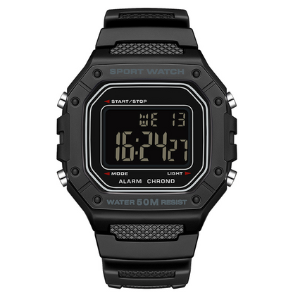 ⌚ 50% DE RÉDUCTION! 💧 Montre Digitale Imperméable Homme LED – 50 M, écran lumineux & robuste – Idéale pour le sport et la pleine nature 🏃‍♂️