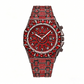 ⌚ 50% DE RÉDUCTION! ✨ Montre Quartz Luxe Scintillante Homme – Boîtier 48 mm, strass & étanche – Anti-rayures pour un look affirmé 💎