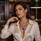 💎 50% DE RÉDUCTION! ✨ Parure Collier & Boucles d'Oreilles Goutte Scintillante – Alliage & strass, 52 cm / 3,5 cm – Idéale pour mariage, soirée & occasions spéciales 🌟