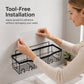 🚿 50% DE RÉDUCTION! 🏠 Ensemble d'Étagères de Salle de Bain sans Perçage – Fixation solide, gain de place & installation rapide – Parfait pour rangements dans la douche ou au-dessus du lavabo ✨